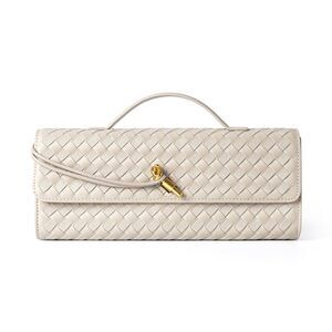 Woven Purse For Women Evening Clutch Woven Leather Handbags Crossbody Bag